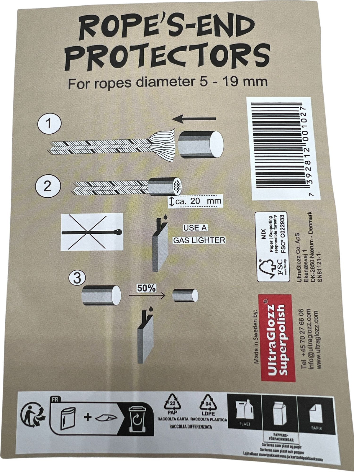 Rope end protectors