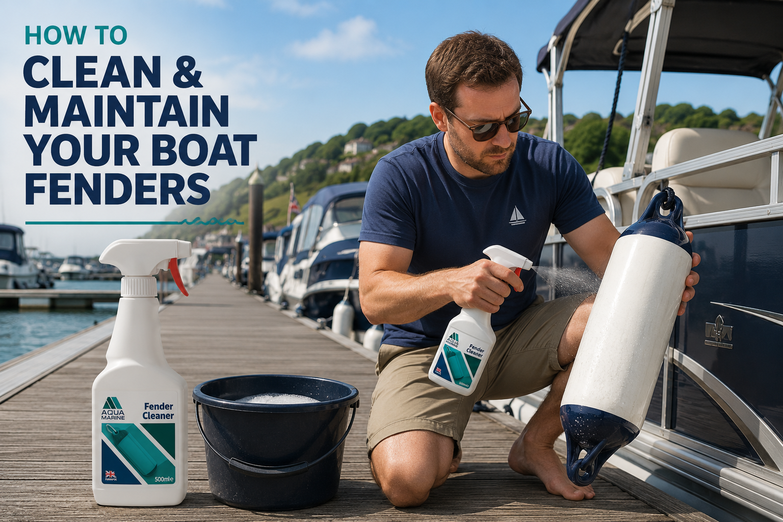 How to clean your boat fenders